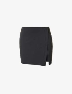 Girlfriend Collective Float Split-hem Stretch-recycled-polyester Mini Skort