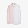 Marni Two-tone Asymmetric-hem Cotton-poplin Shirt 2 Marni Two-tone Asymmetric-hem Cotton-poplin Shirt -Ted Baker Store R04196432 LILYWHITE M