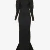 ALAIA Open-back Slim-fit Stretch-woven Blend Maxi Dress -Ted Baker Store R04196698 NOIRALAIA M