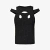 Derry Cut-out Knitted Top -Ted Baker Store R04197561 CHARCOAL M