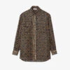 Sandro Jungle Graphic-print Long-sleeve Woven Shirt