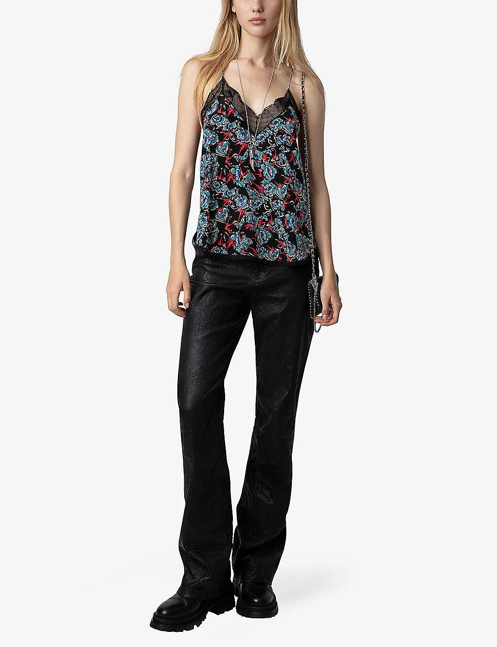 Zadig & Voltaire Christy Floral-print Silk Camisole Top 4 Zadig & Voltaire Christy Floral-print Silk Camisole Top - Image 2