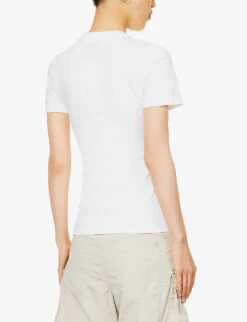 Daily Paper Emefa Brand-embroidered Stretch-cotton T-shirt -Ted Baker Store R04200791 WHITE ALT03