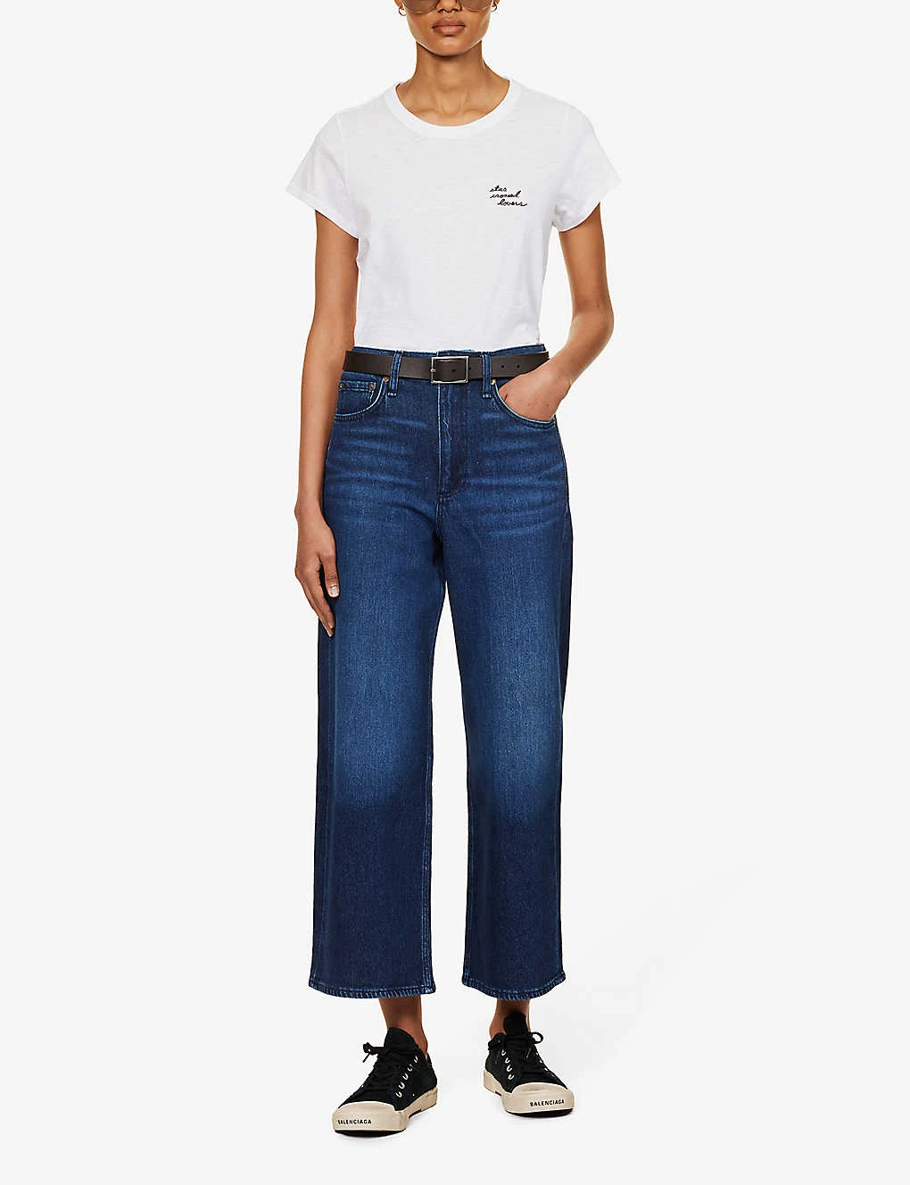 Rag & Bone Star Crossed Lovers Logo-embroidered Organic Cotton-jersey T-shirt 4 Rag & Bone Star Crossed Lovers Logo-embroidered Organic Cotton-jersey T-shirt - Image 2