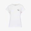 Rag & Bone Star Crossed Lovers Logo-embroidered Organic Cotton-jersey T-shirt -Ted Baker Store R04201905 WHITE M