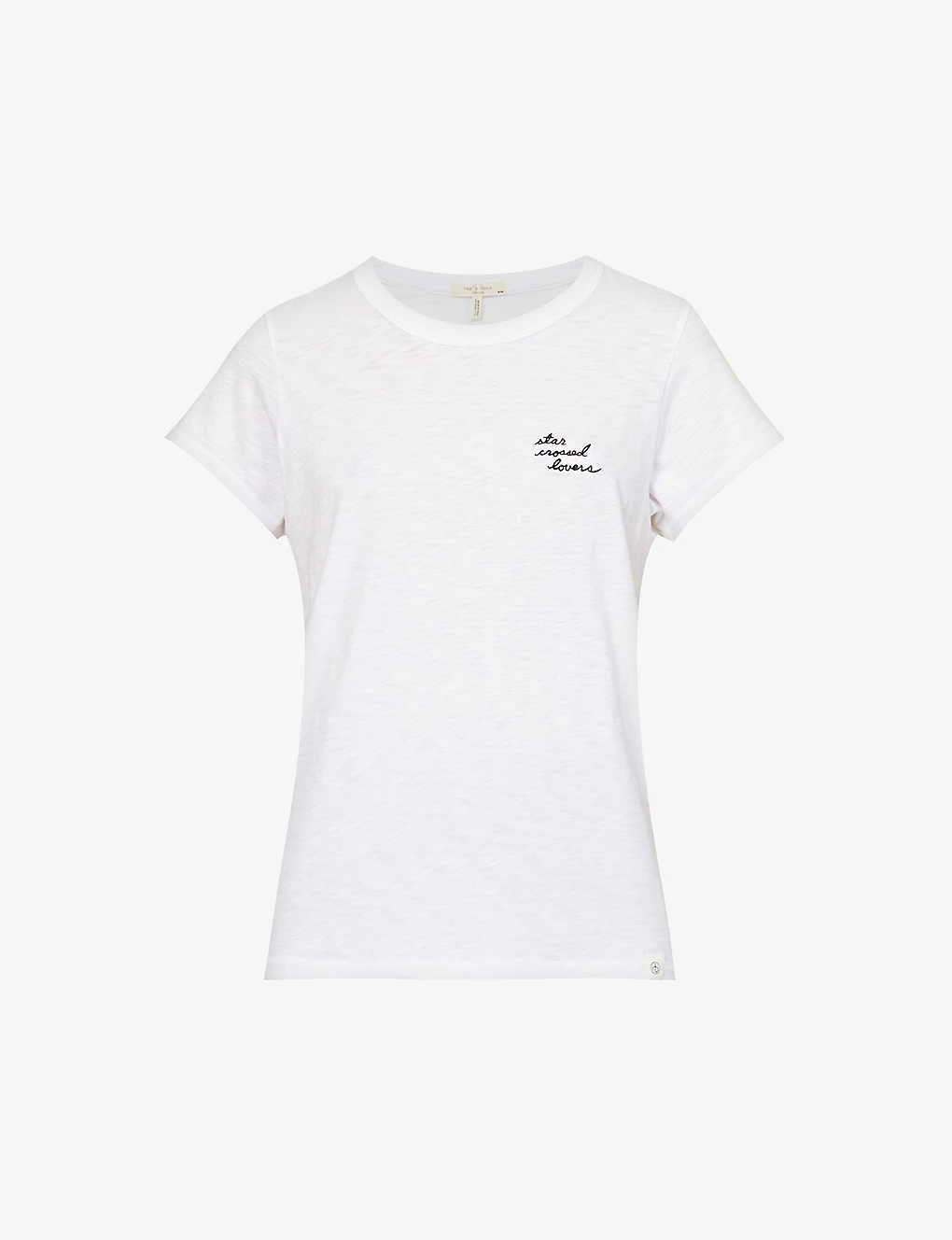 Rag & Bone Star Crossed Lovers Logo-embroidered Organic Cotton-jersey T-shirt 3 Rag & Bone Star Crossed Lovers Logo-embroidered Organic Cotton-jersey T-shirt