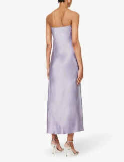 Joana Strapless Silk Midi Dress -Ted Baker Store R04203303 AURA ALT03