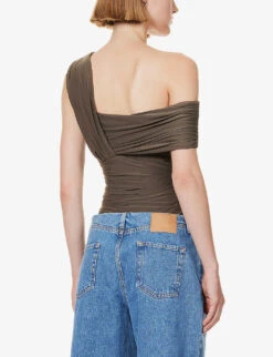 Tilson Ruched Stretch-woven Body -Ted Baker Store R04203447 CINDER ALT03