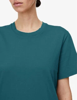 Joseph Round-neckline Cotton T-shirt -Ted Baker Store R04203833 DARKTEAL ALT04