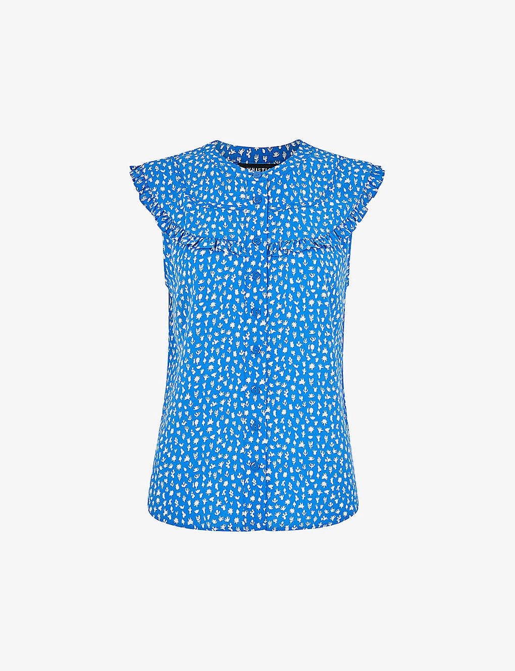 Whistles Micro Cactus-print Sleeveless Woven Top 3 Whistles Micro Cactus-print Sleeveless Woven Top
