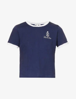 Vendome Logo-print Cropped Cotton T-shirt