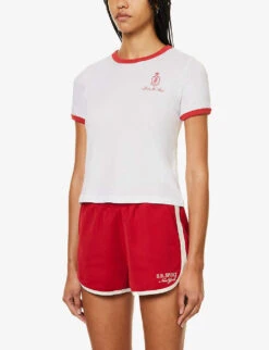 Vendome Graphic-print Cotton T-shirt -Ted Baker Store R04204998 WHITE ALT02