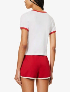 Vendome Graphic-print Cotton T-shirt -Ted Baker Store R04204998 WHITE ALT03