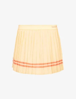 Serif Contrast-piping Stretch-woven Mini Skirt