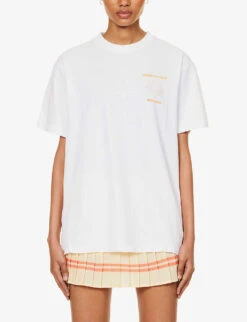 Sun Club Logo-print Regular-fit Cotton-jersey T-shirt 9 Sun Club Logo-print Regular-fit Cotton-jersey T-shirt -Ted Baker Store R04205041 WHITE ALT02