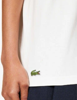 Lacoste X Sporty & Rich Tennis Cotton-jersey T-shirt -Ted Baker Store R04205198 FARINE ALT04