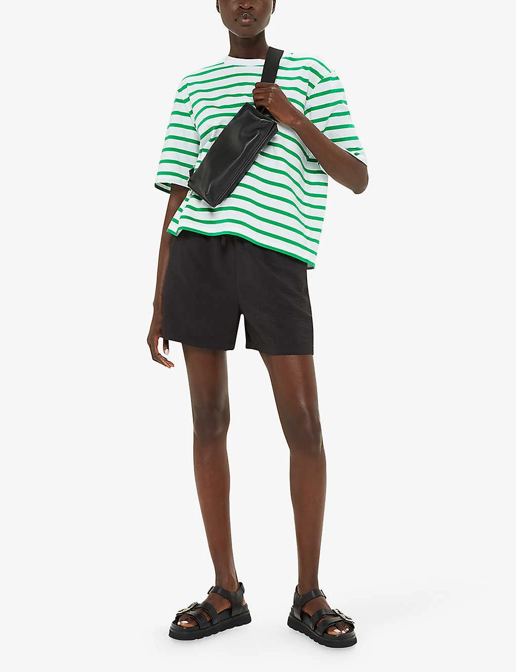 Whistles Stripe-pattern Short-sleeve Cotton T-shirt 4 Whistles Stripe-pattern Short-sleeve Cotton T-shirt - Image 2