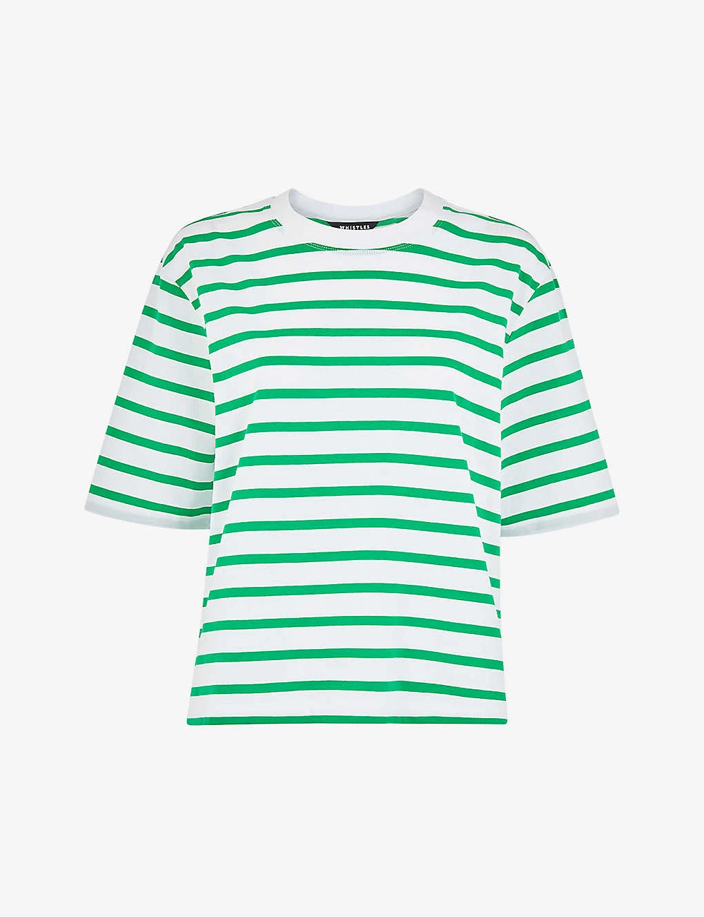 Whistles Stripe-pattern Short-sleeve Cotton T-shirt 3 Whistles Stripe-pattern Short-sleeve Cotton T-shirt
