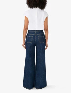 Twist-neck Sleeveless Stretch-cotton Top -Ted Baker Store R04209465 WHITE ALT02