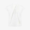 Twist-neck Sleeveless Stretch-cotton Top -Ted Baker Store R04209465 WHITE M