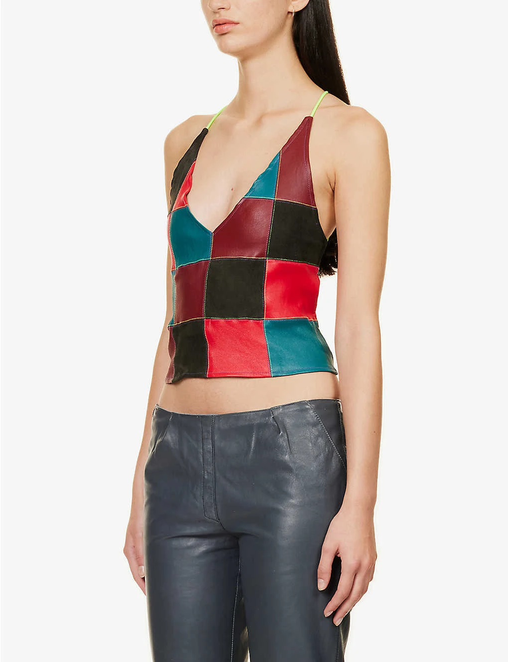 Lulu Check-pattern Upcycled Top 5 Lulu Check-pattern Upcycled Top - Image 3