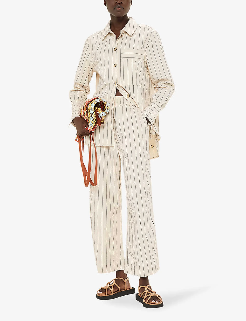 Whistles Kwammie Striped Stretch-cotton Overshirt 4 Whistles Kwammie Striped Stretch-cotton Overshirt - Image 2